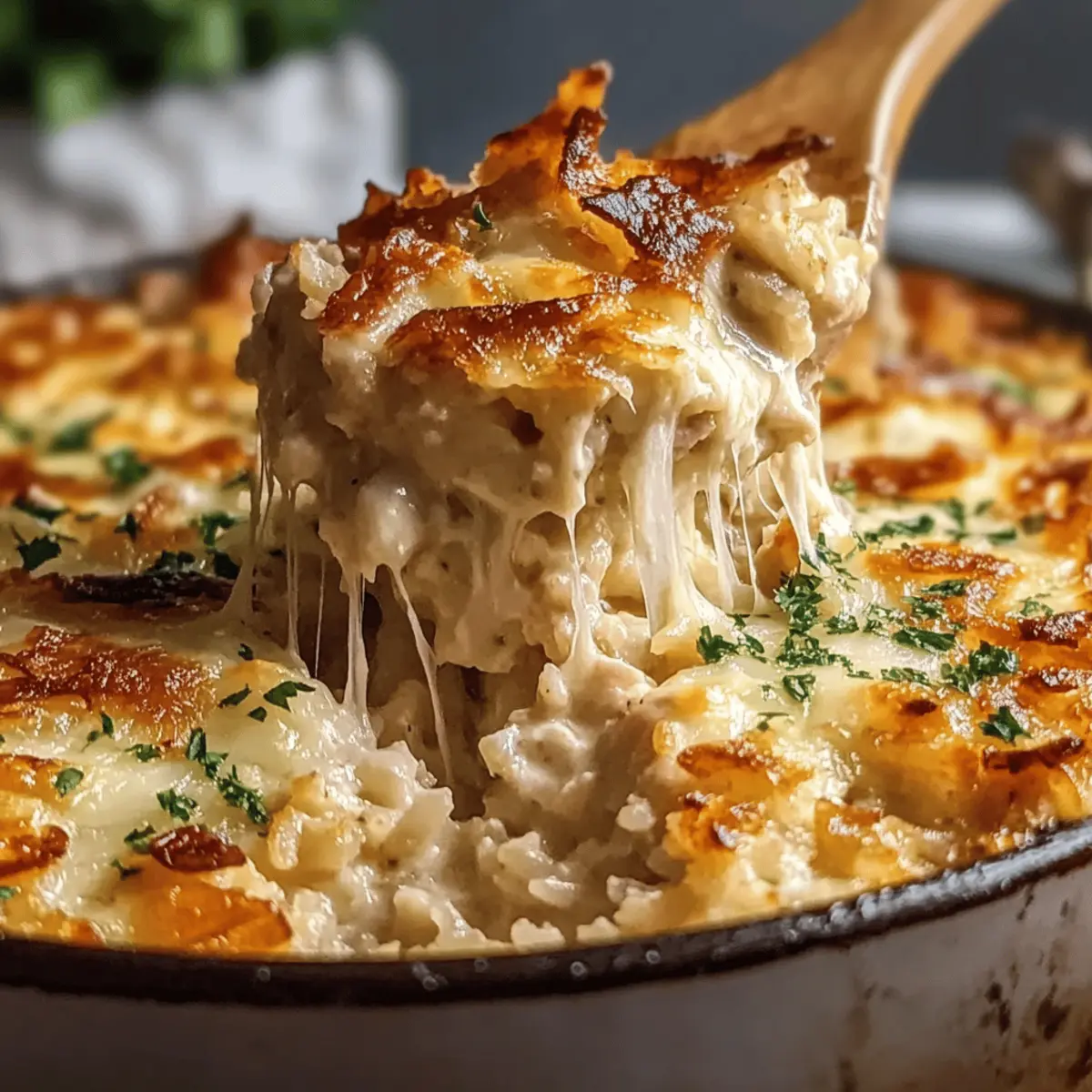 Savor Every Bite of French Onion Chicken Rice Casserole