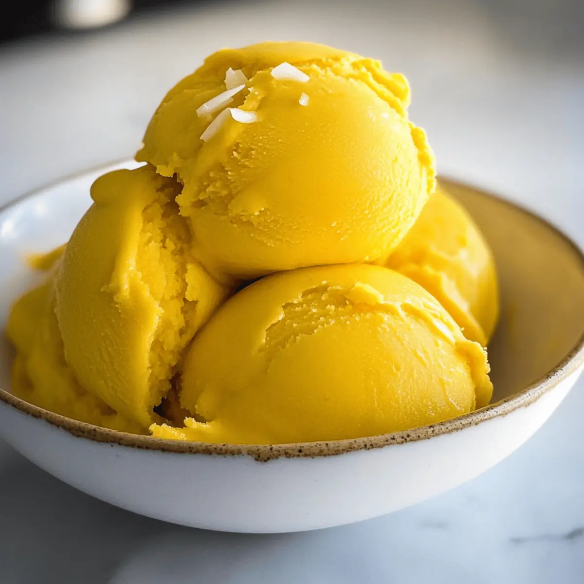 Creamy Mango Sorbet in Ninja Creami: 2-Ingredient Bliss