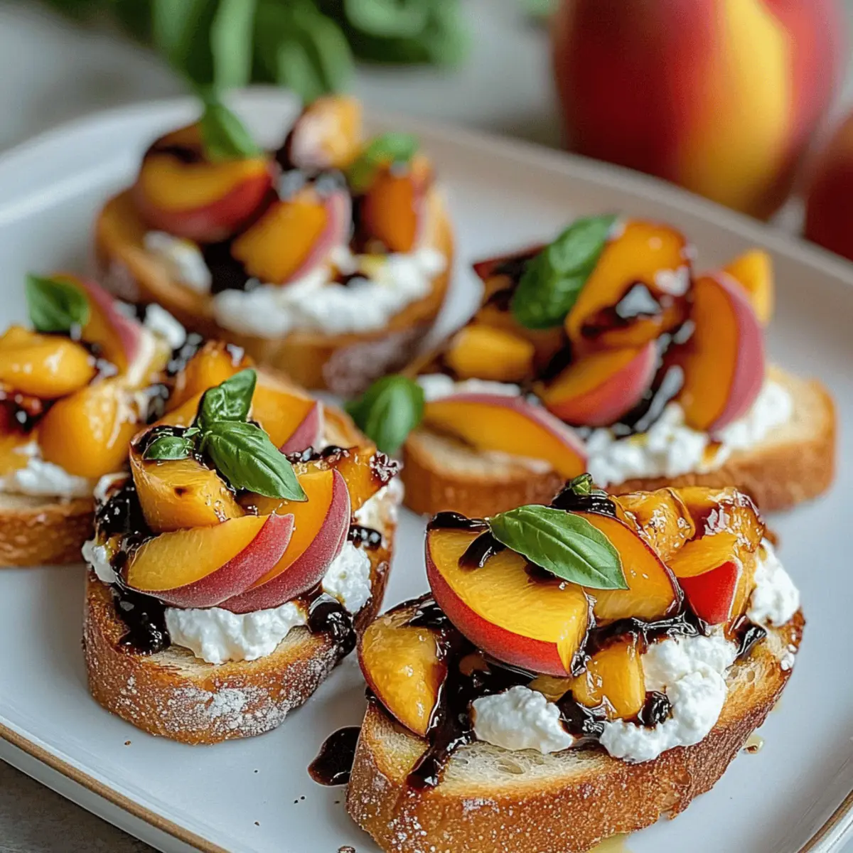Peach Bruschetta Whipped Ricotta: A Sweet Summer Delight