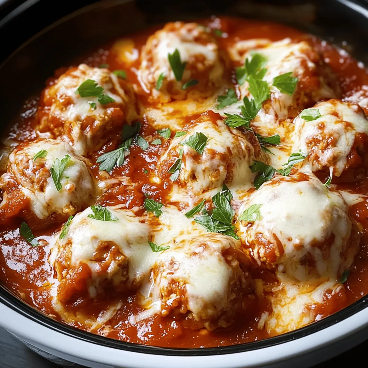 Slow Cooker Chicken Parm Meatballs for Easy Family Dinners