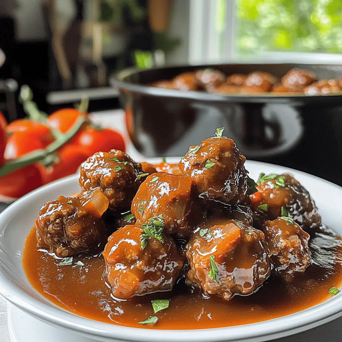 Melt-In-Your-Mouth Slow Cooker Meatballs and Gravy Delight