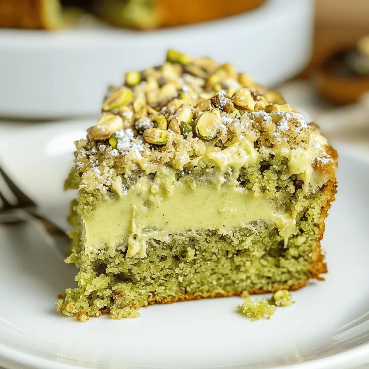 Moist Vegan Pistachio Coffee Cake for Your Sweet Cravings