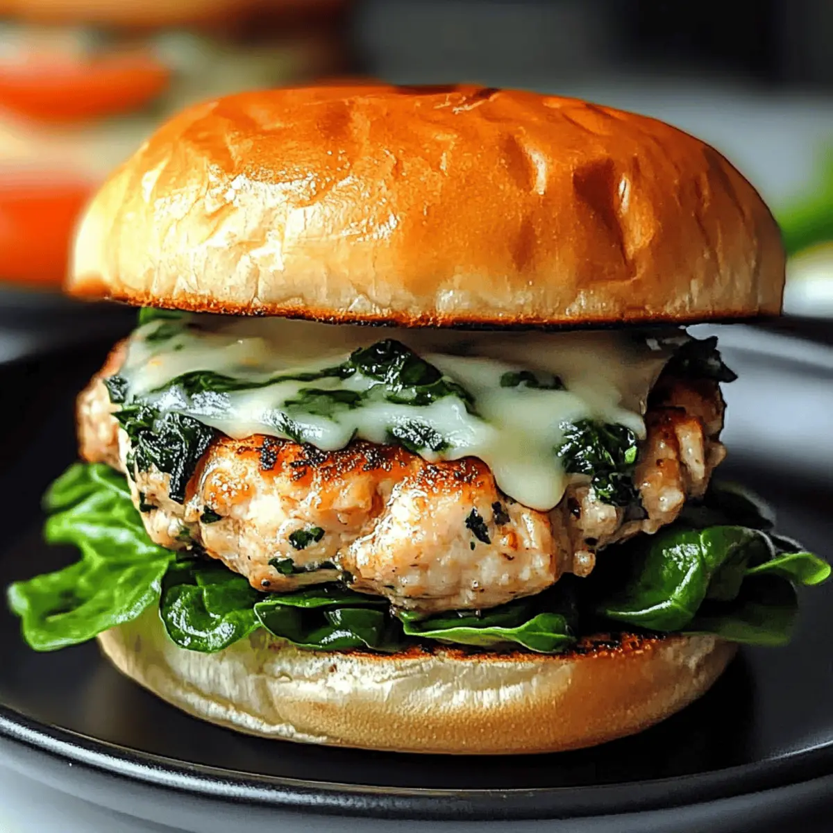 Delicious White Cheddar Spinach Chicken Burgers for Everyone