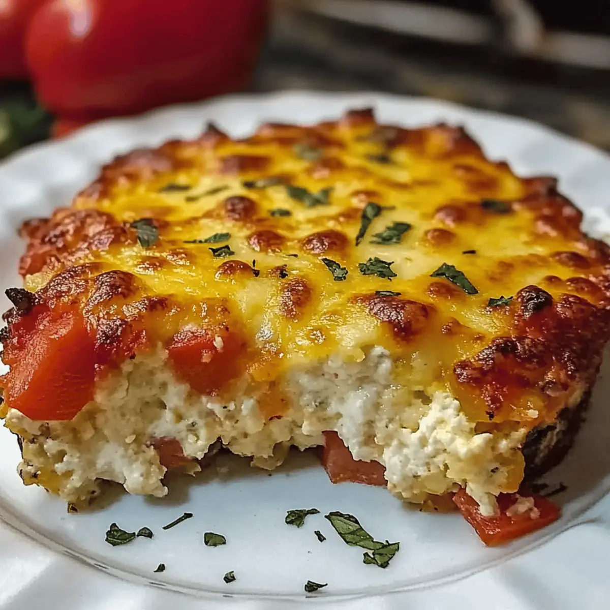 Pizza Style Cottage Cheese Bake for a Cozy, Cheesy Dinner