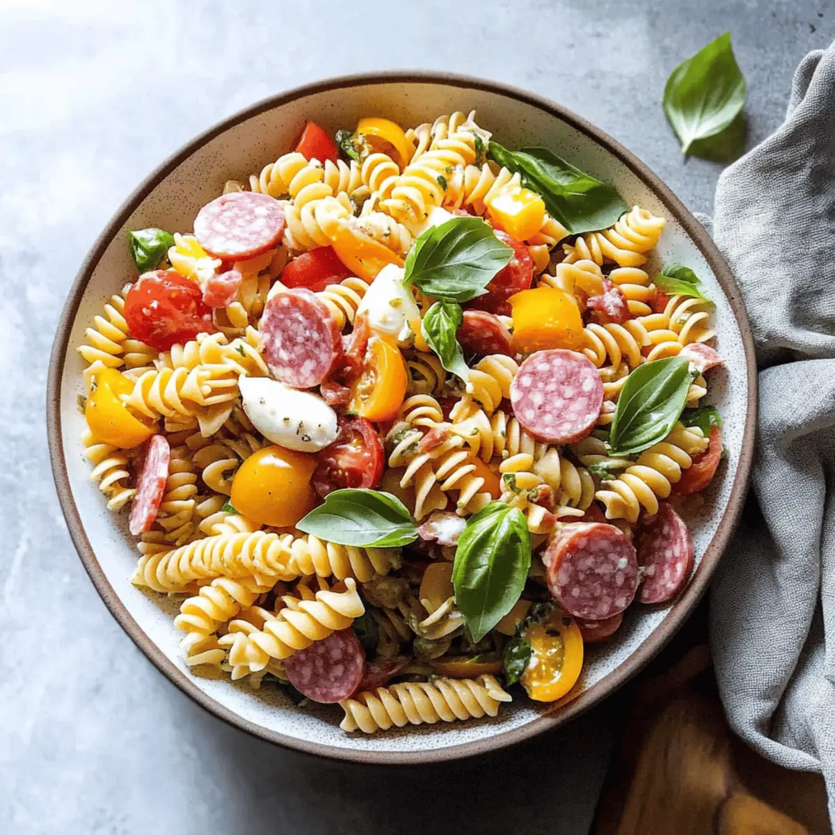 Italian Pasta Salad With Salami: Fresh, Flavorful & Fast!