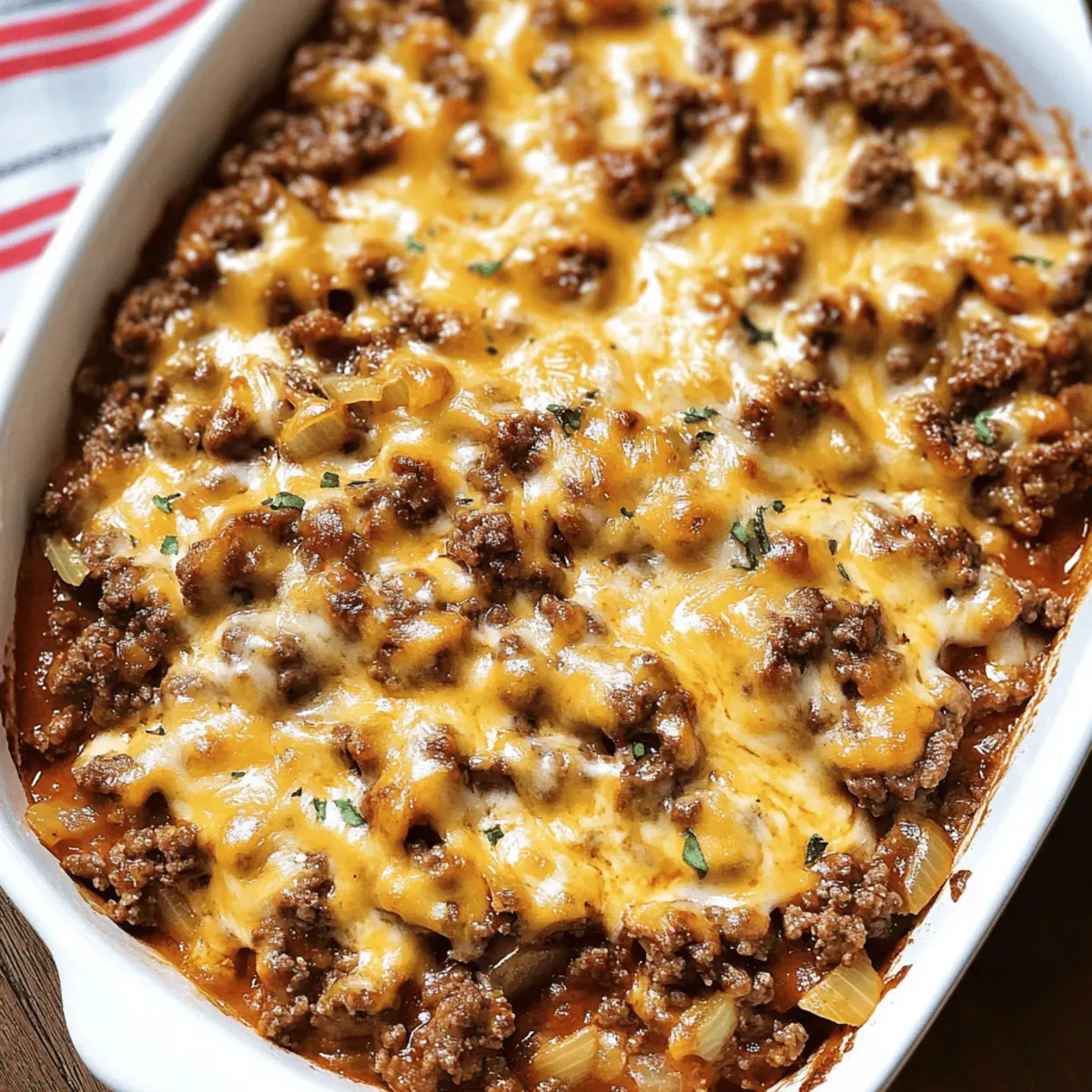 Keto Cheeseburger Casserole: Comfort Food Made Easy