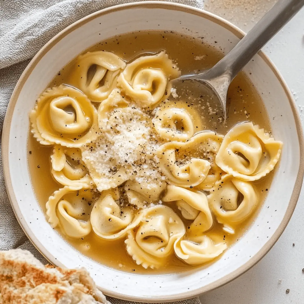 Tortellini in Bone Broth: Comforting Soup for Cold Nights