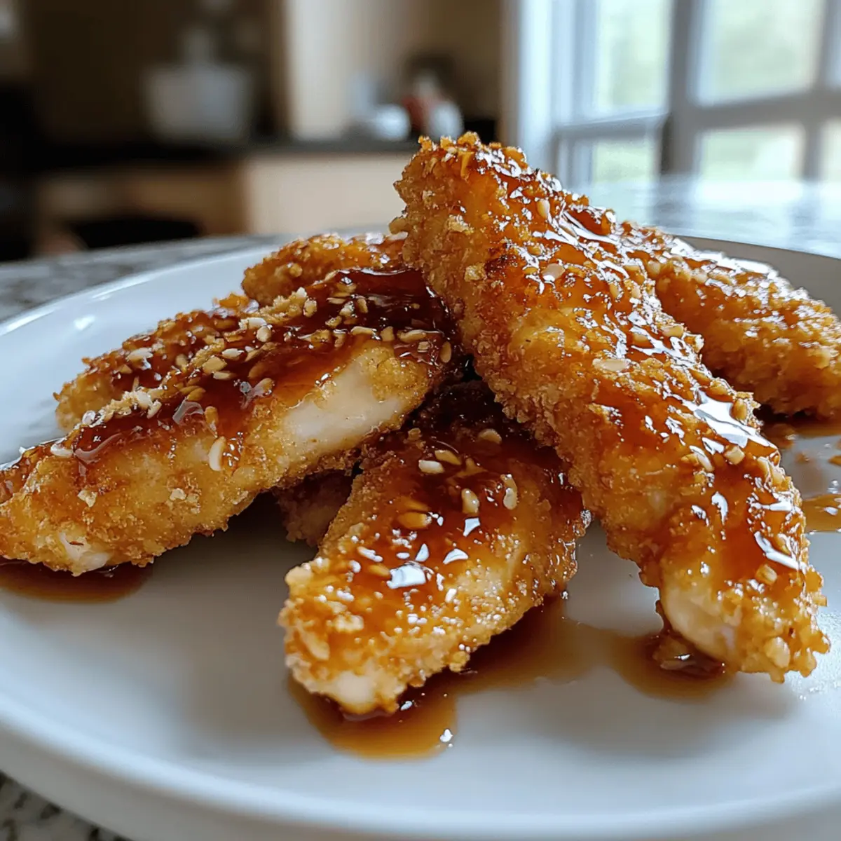 Sweet and Savory Honey Butter Garlic Chicken Tenders Delight