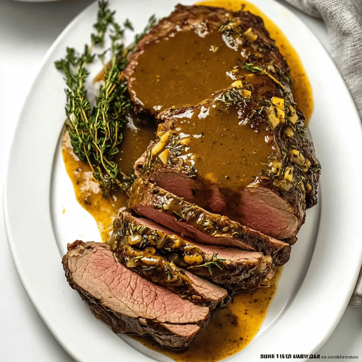 Melt-In-Your-Mouth Top Round Roast with Savory Gravy