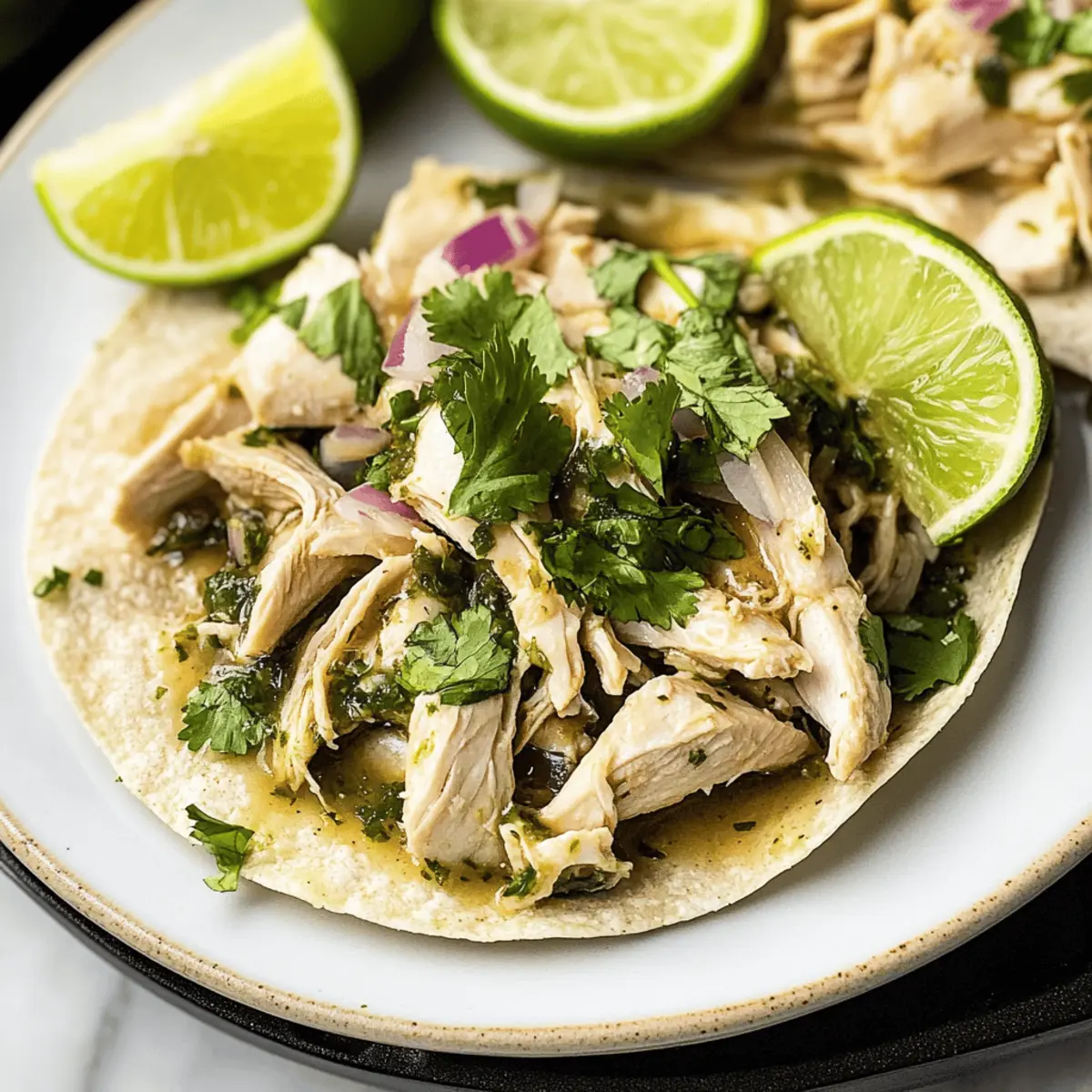Crockpot Salsa Verde Chicken: Tender & Zesty Weeknight Wonder