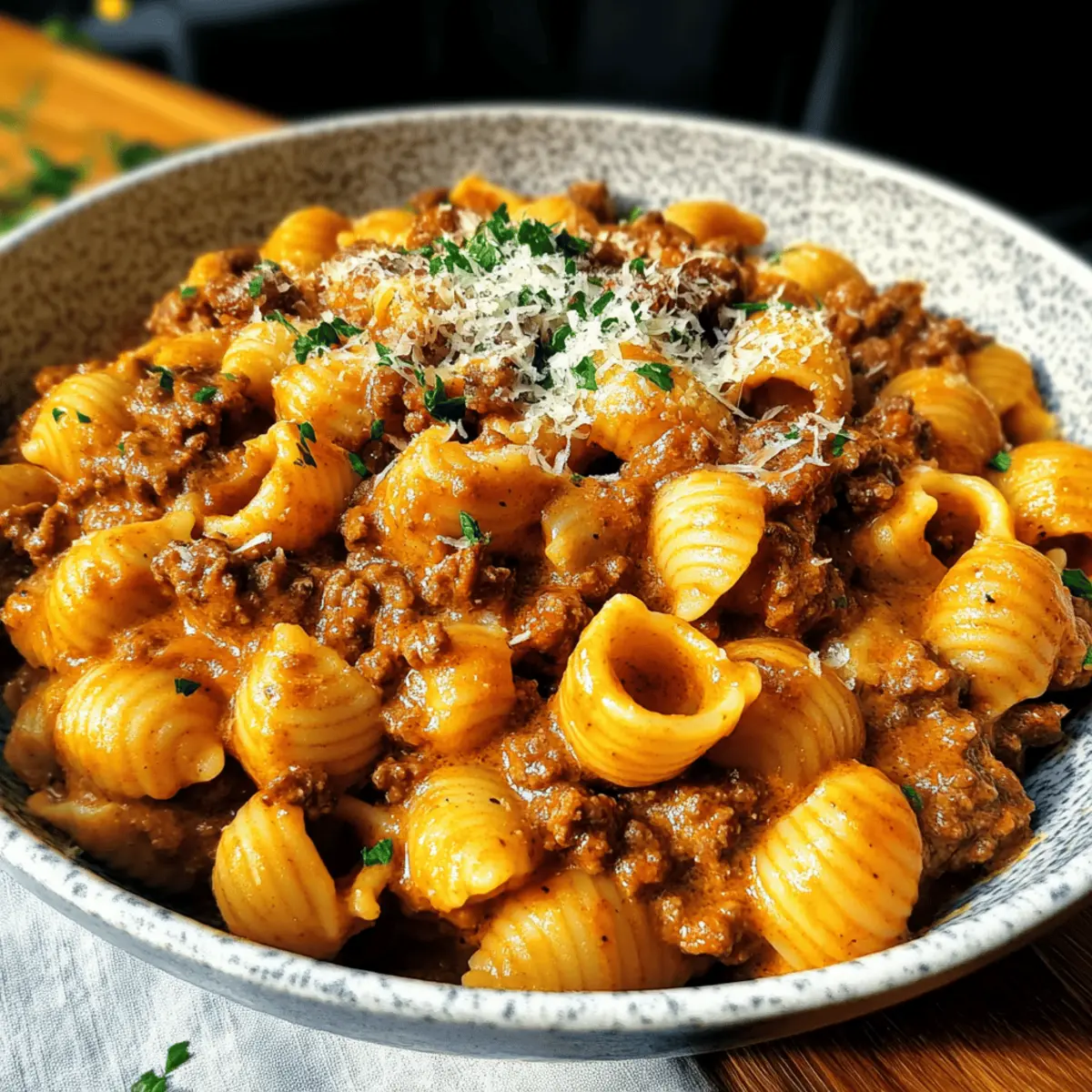 Creamy Beef and Shell Pasta for Cozy Comfort Nights