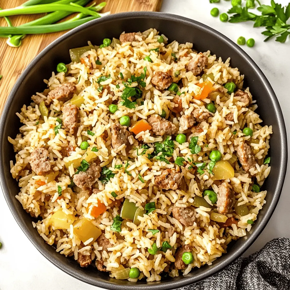 Easy Dirty Rice with Sausage: Flavorful 30-Minute Delight