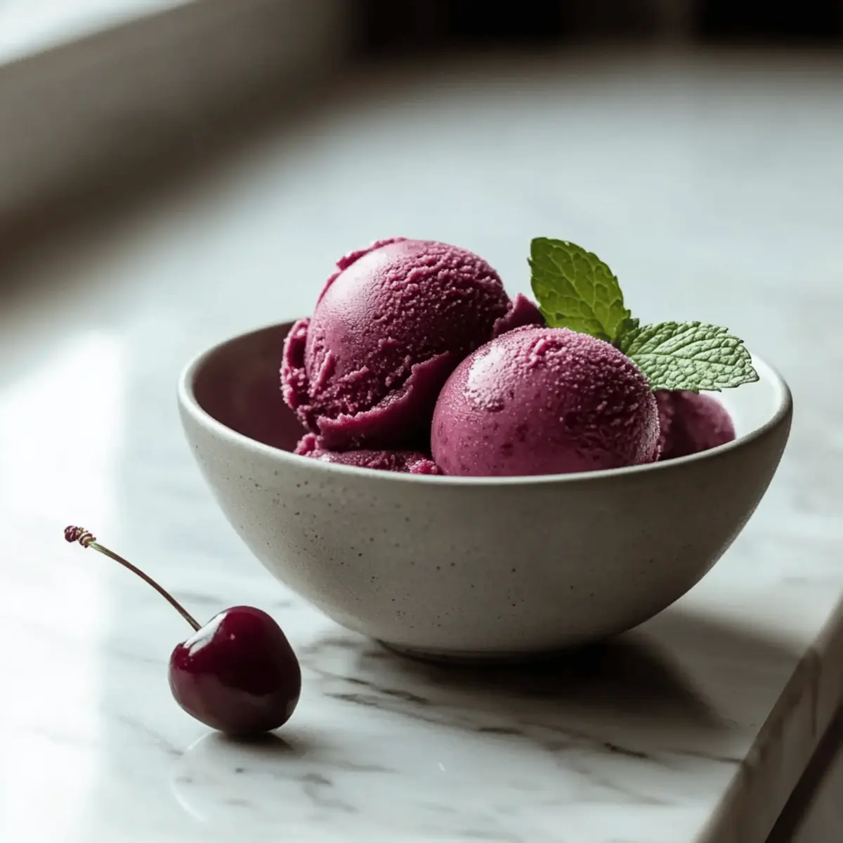 Delicious Cherry Sorbet: A Guilt-Free Summer Delight