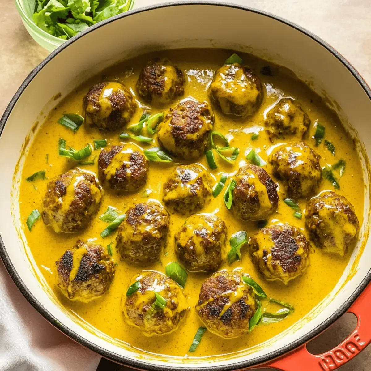 Meatballs in Coconut Curry Sauce for a Tropical Taste Adventure