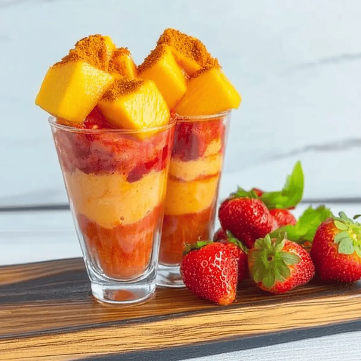 Refreshing Strawberry Mango Chamoyada to Beat the Heat
