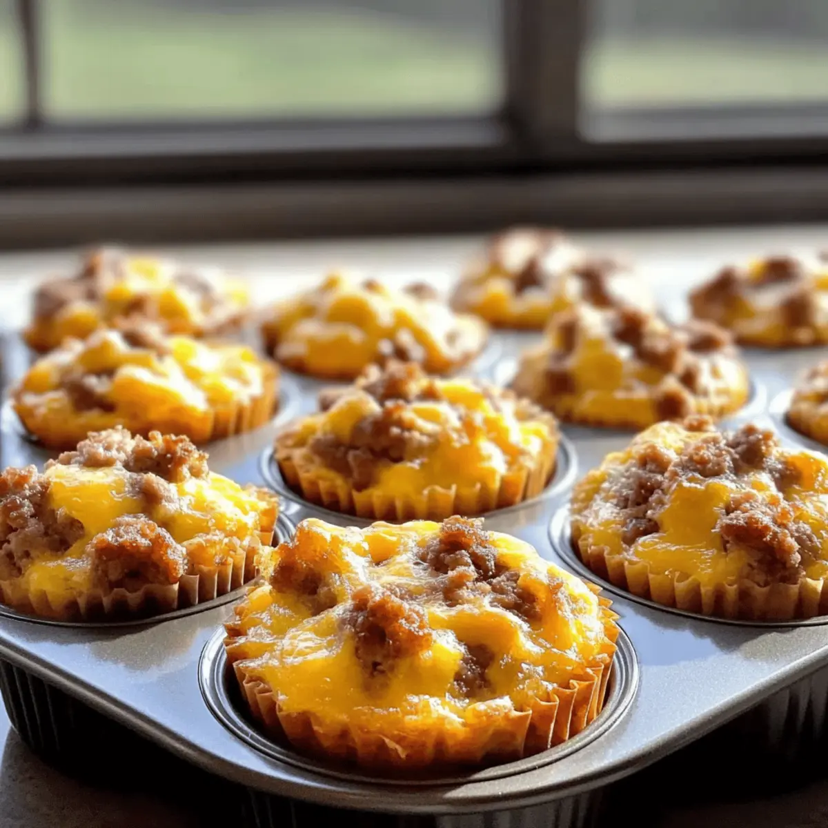 Sausage, Egg, and Cheese Muffins for a Tasty Morning Boost