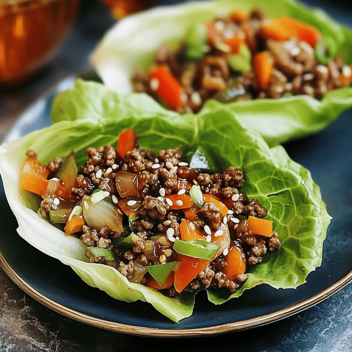 Savory Ground Beef Lettuce Wraps for a Fresh Dinner Delight