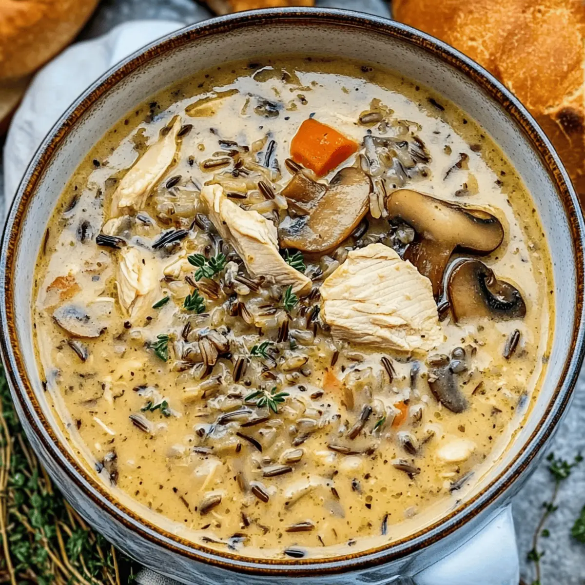 Creamy Chicken and Mushroom Wild Rice for Cozy Nights