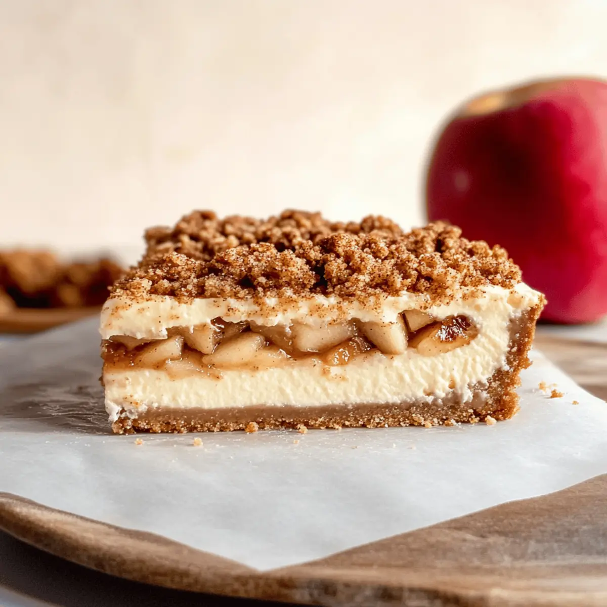 Irresistible Apple Crumble Cheesecake for Cozy Fall Days