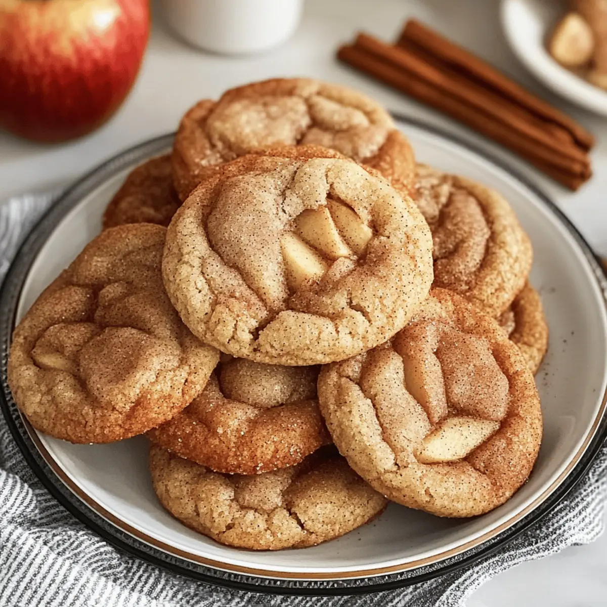 Soft and Chewy Apple Snickerdoodles for Cozy Fall Days