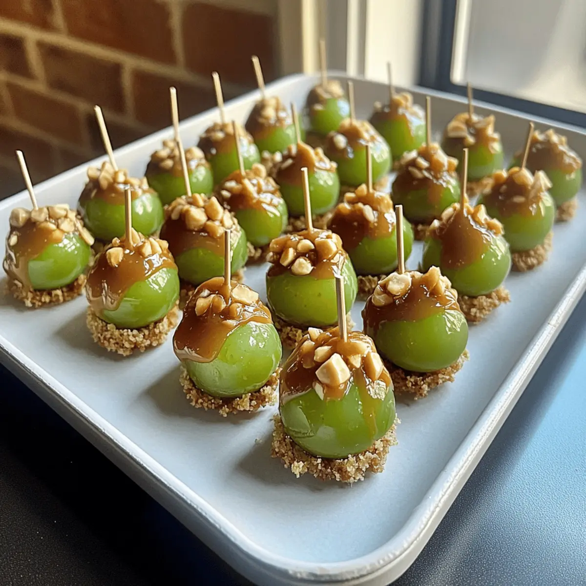 Delicious Caramel Apple Grapes: A Tasty No-Bake Delight