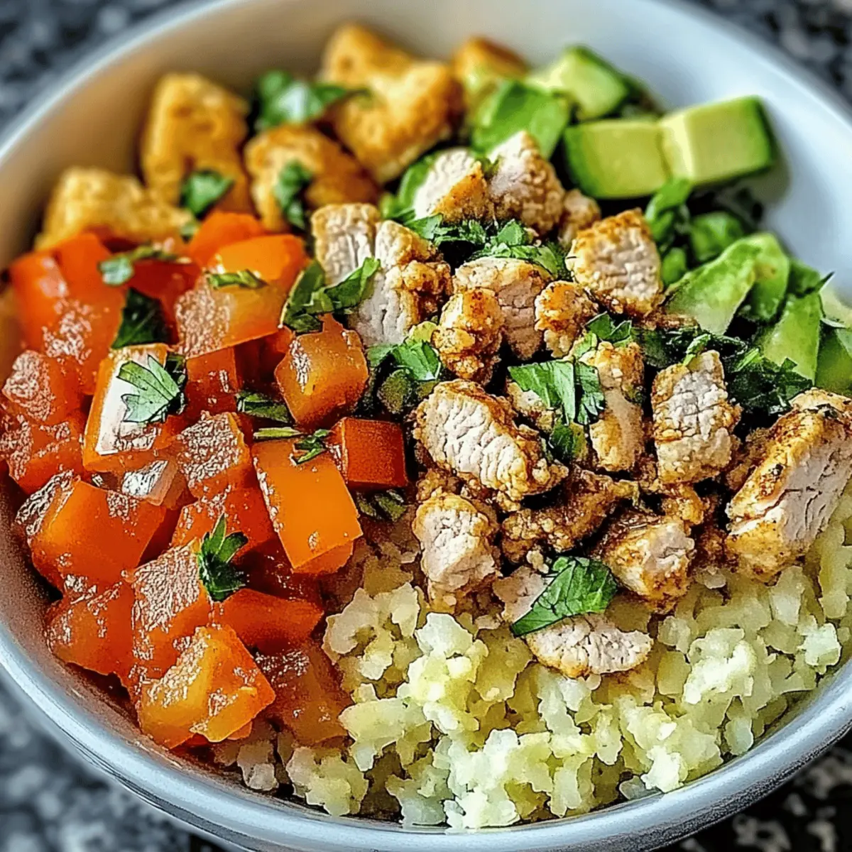 Flavor-Packed Cauliflower Rice Turkey Bowl for Easy Meal Prep
