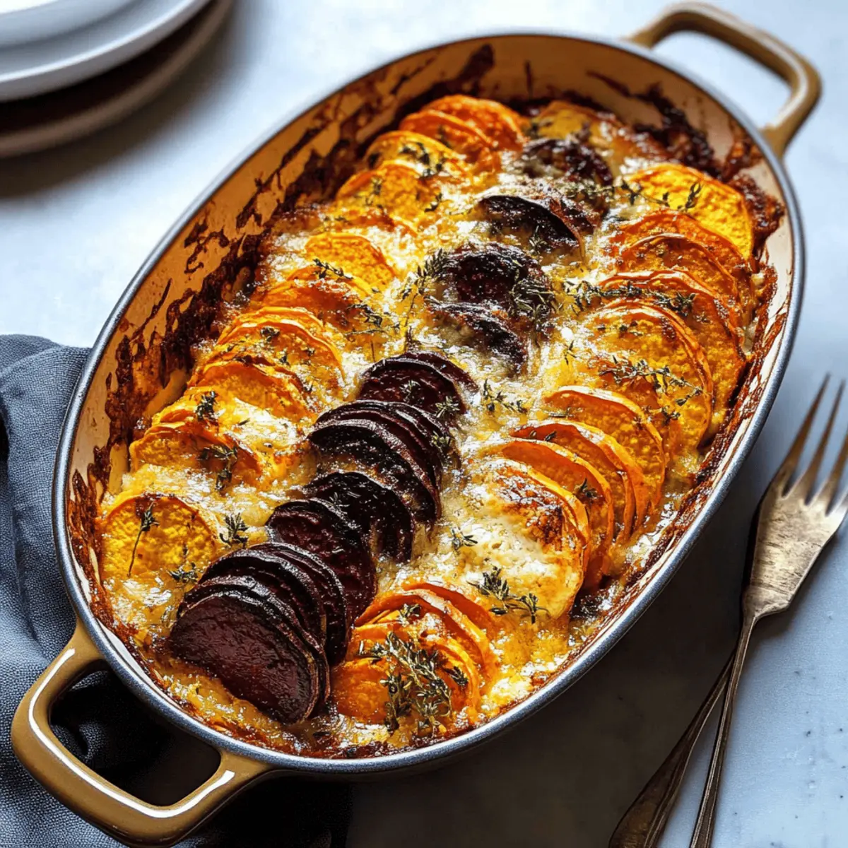 Creamy Cheesy Root Vegetable Gratin for Cozy Gatherings