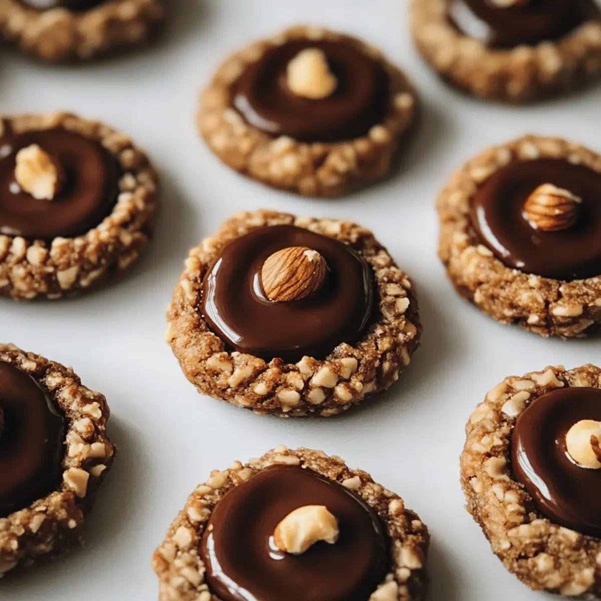 Chocolate Hazelnut Thumbprint Cookies That Melt in Your Mouth