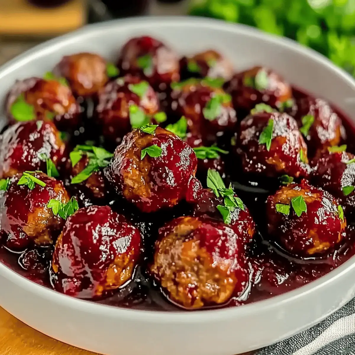 Savory Christmas Cranberry Meatballs for a Festive Feast