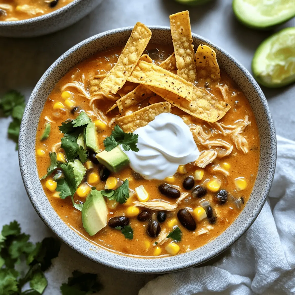Creamy Chicken Enchilada Soup for Comforting Weeknight Dinners