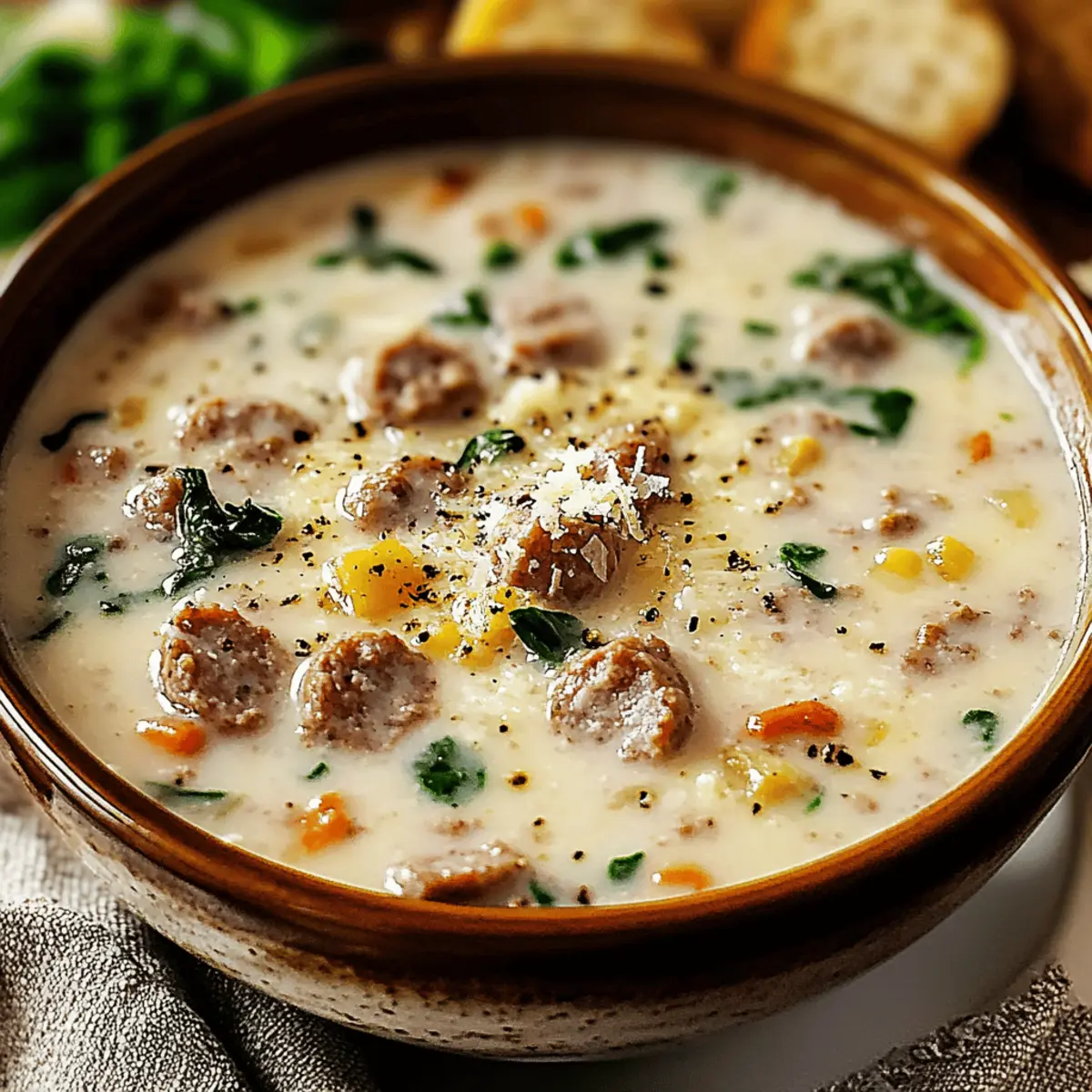 Creamy Italian Sausage Soup: Your Cozy Dinner Delight