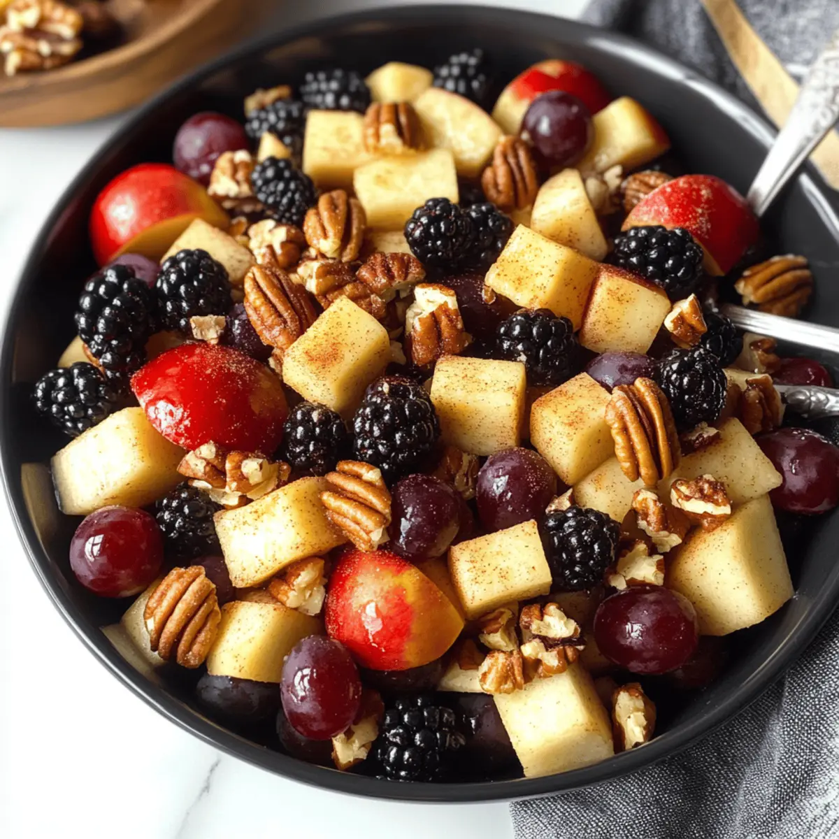 Irresistible Fall Fruit Salad with Cozy Cinnamon Dressing