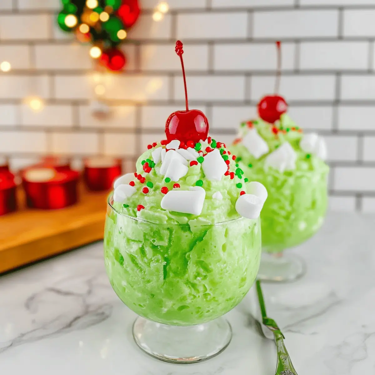 Creamy Grinch-Themed Fluff for a Festive Holiday Treat