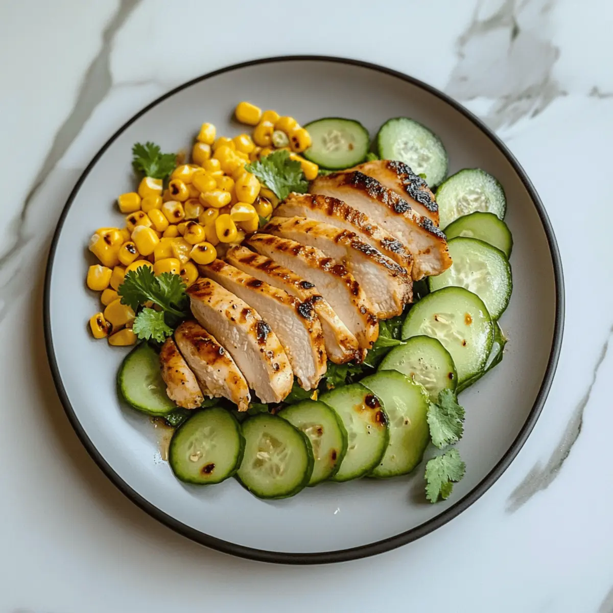 Honey-Mustard Grilled Chicken & Corn Salad for Summer Bliss