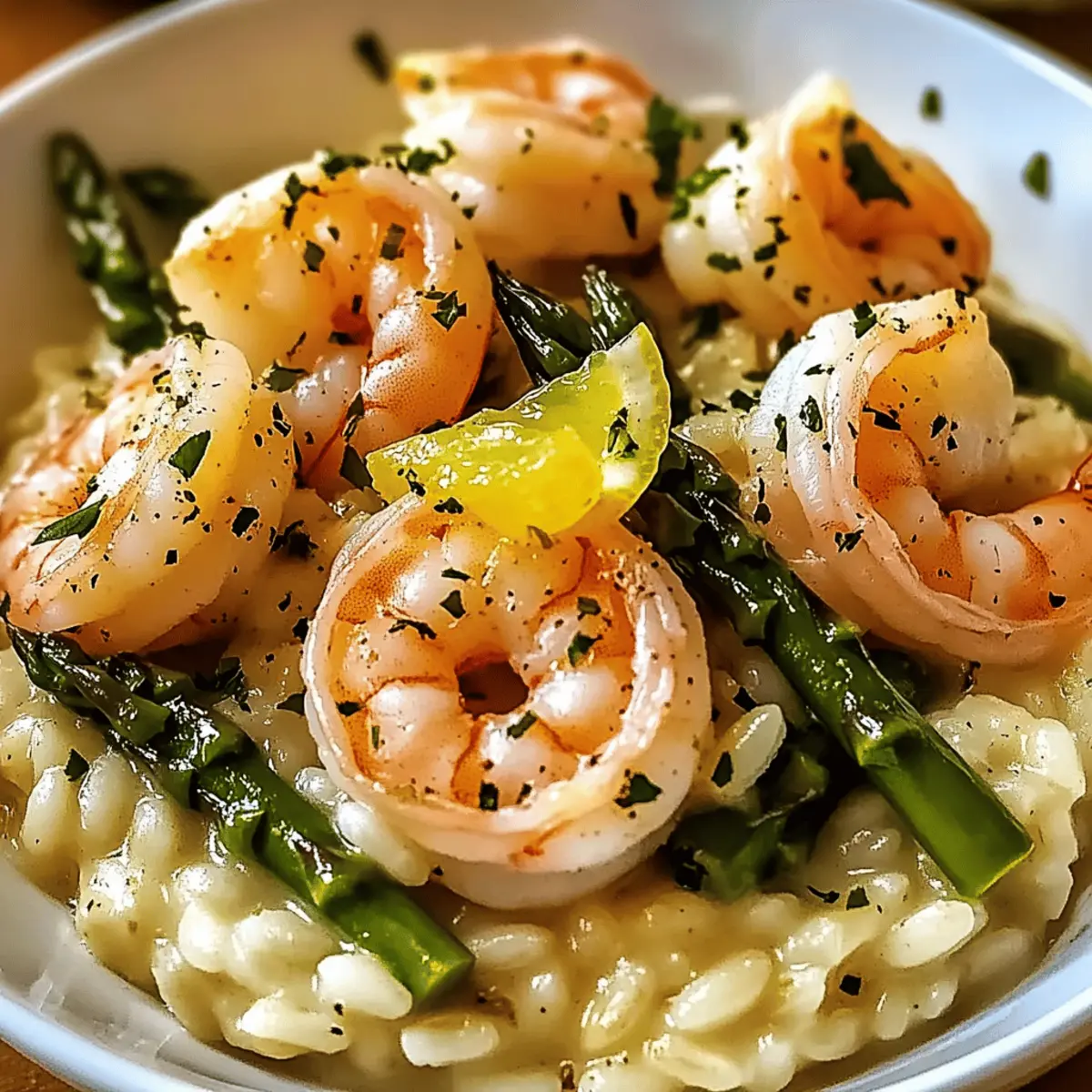 Lemon Butter Shrimp and Asparagus Risotto for Spring Bliss