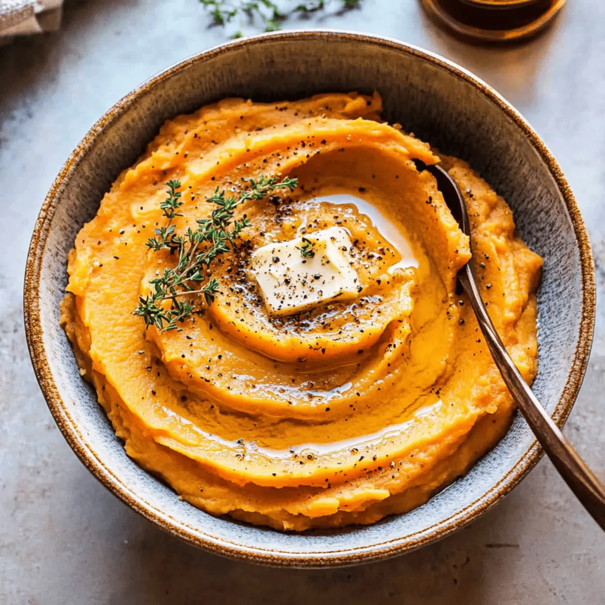 Creamy Mashed Sweet Potatoes with Miso Butter Bliss
