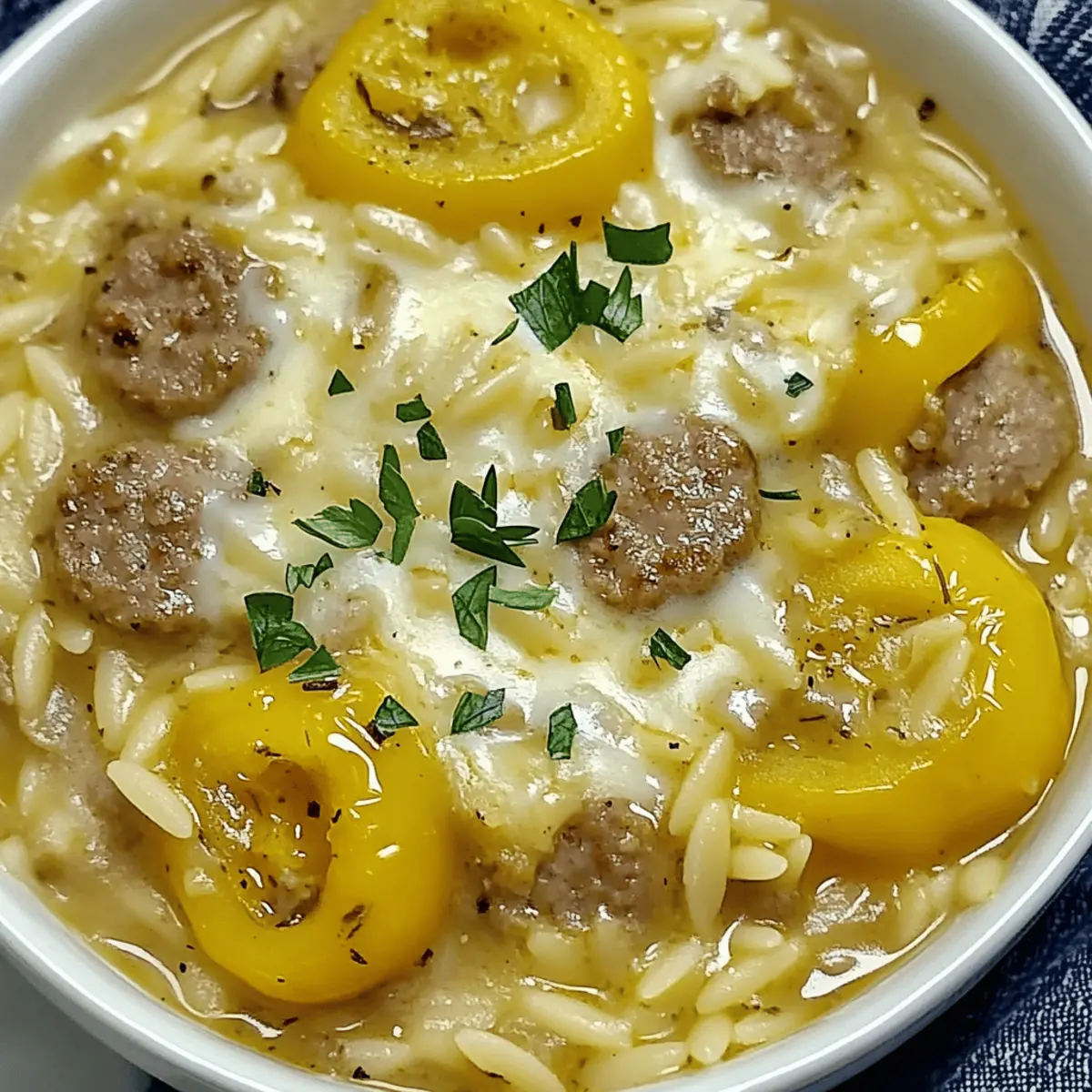 Comforting Orzo Stuffed Banana Peppers Soup for Cozy Nights