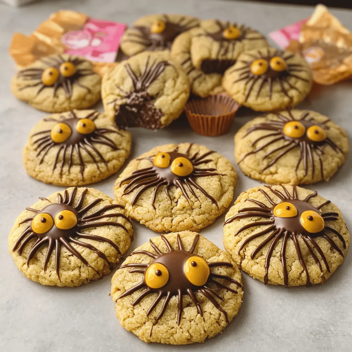 Peanut Butter Spider Halloween Cookies to Spook Your Guests