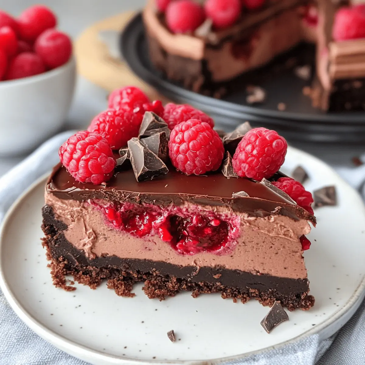 Irresistible Raspberry Chocolate Cheesecake to Satisfy Cravings