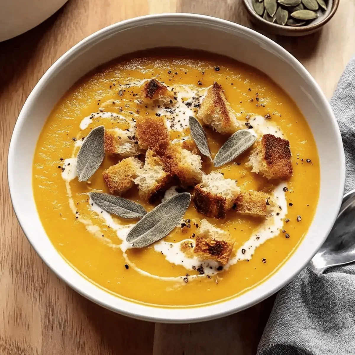 Savor Cozy Sage Roasted Butternut Squash Soup Tonight