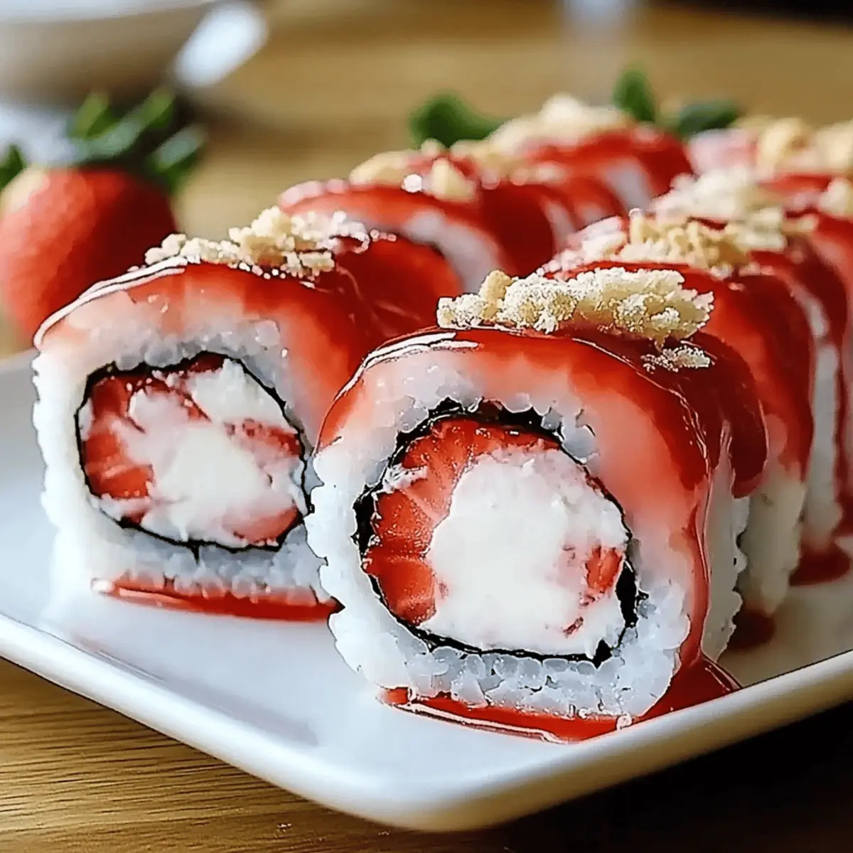 Irresistible Strawberry Shortcake Sushi Roll Dessert You’ll Love