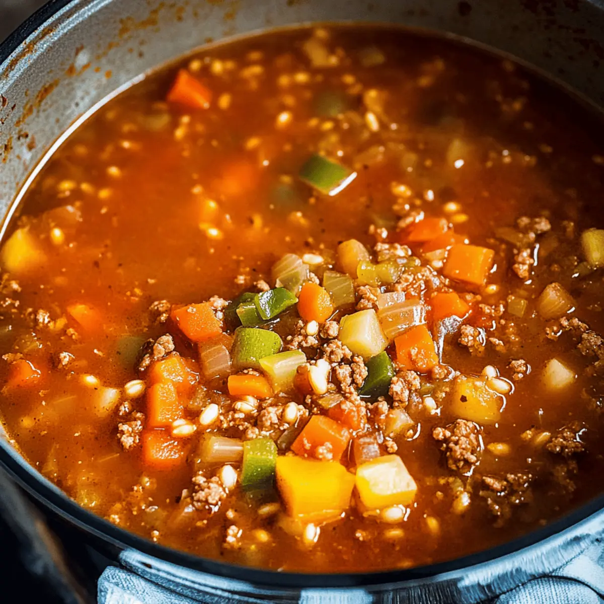 Hearty Vegetable Beef Soup for Cozy Family Dinners