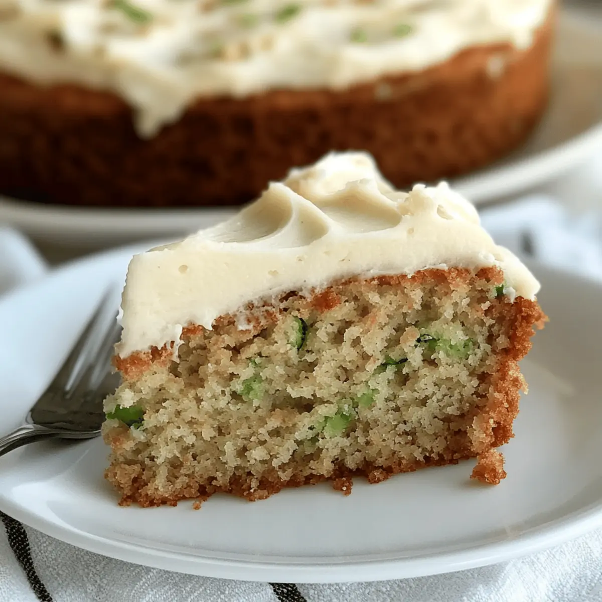 Delectable Zucchini Cake with Cream Cheese Frosting Delight