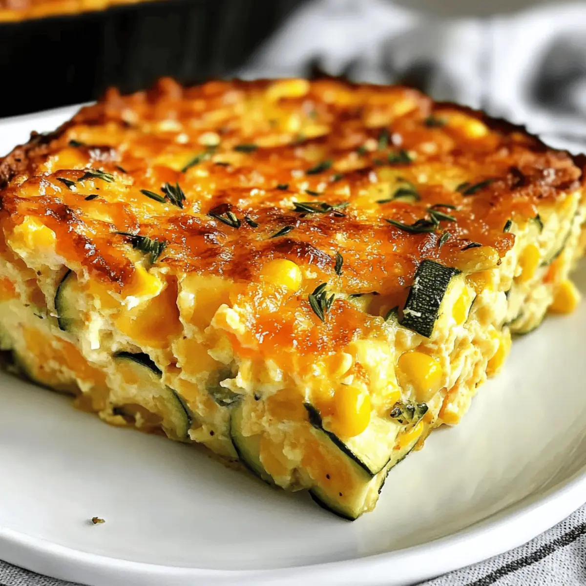 Zucchini Corn Egg Bake: Healthy Comfort Food for Brunch Lovers
