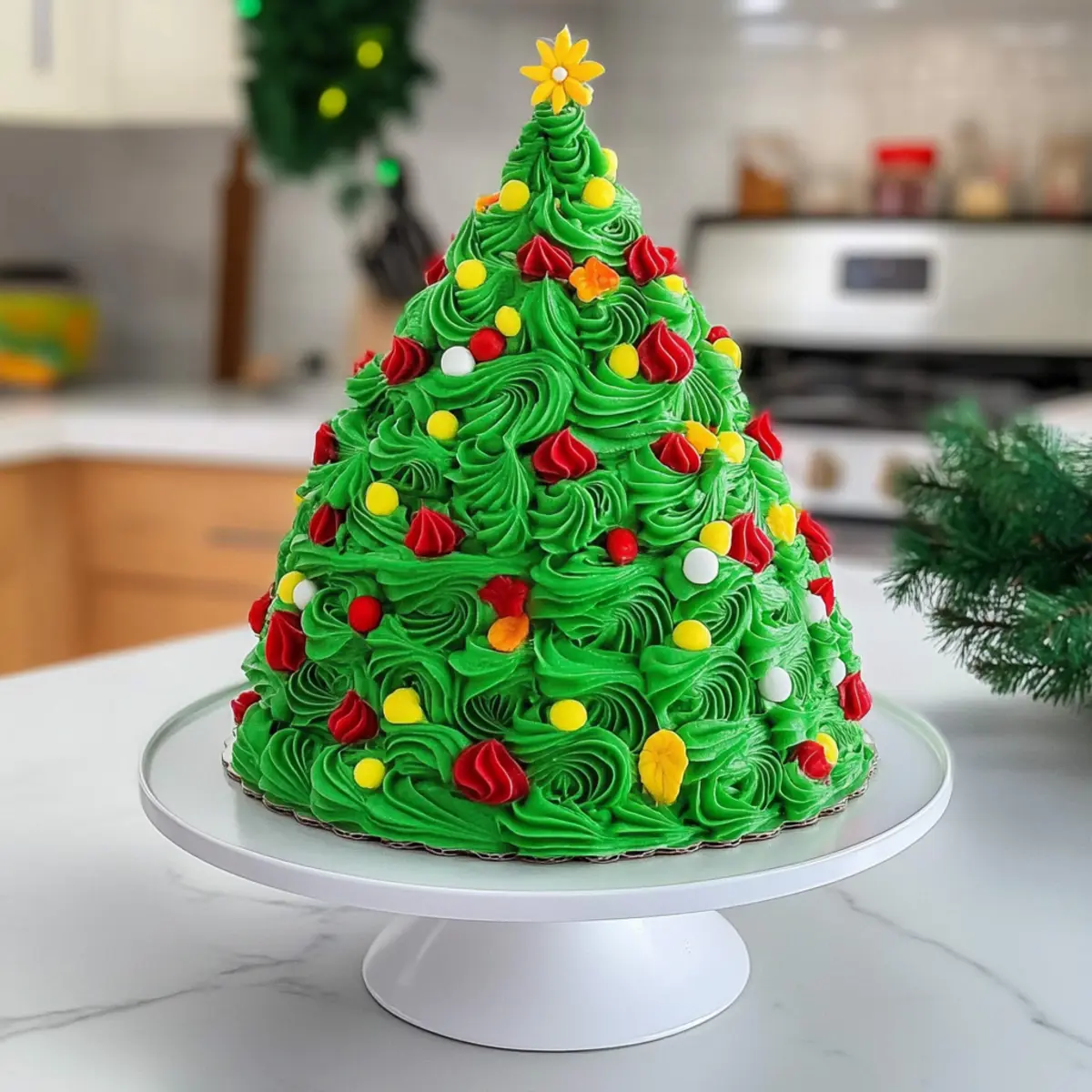 Delightful Christmas Tree Cake for Festive Celebrations