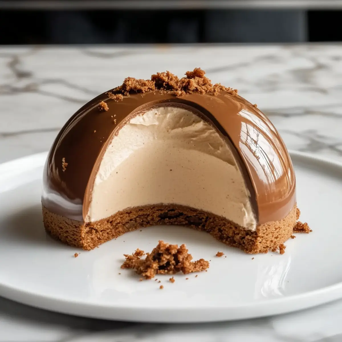 Gingerbread Latte Mousse Domes for Cozy Holiday Indulgence
