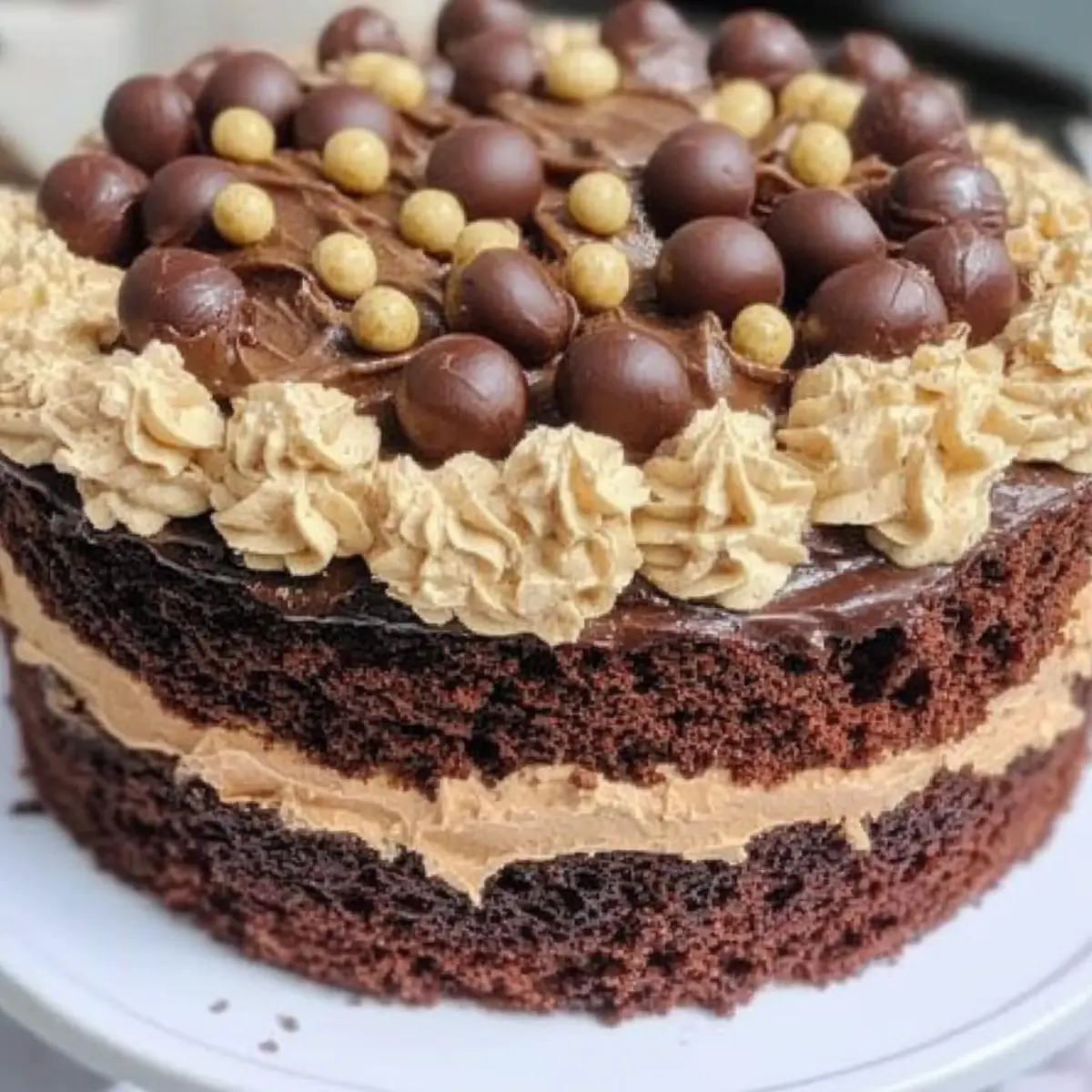 Irresistible Malteser Cake: Fudgy Bliss in Every Slice