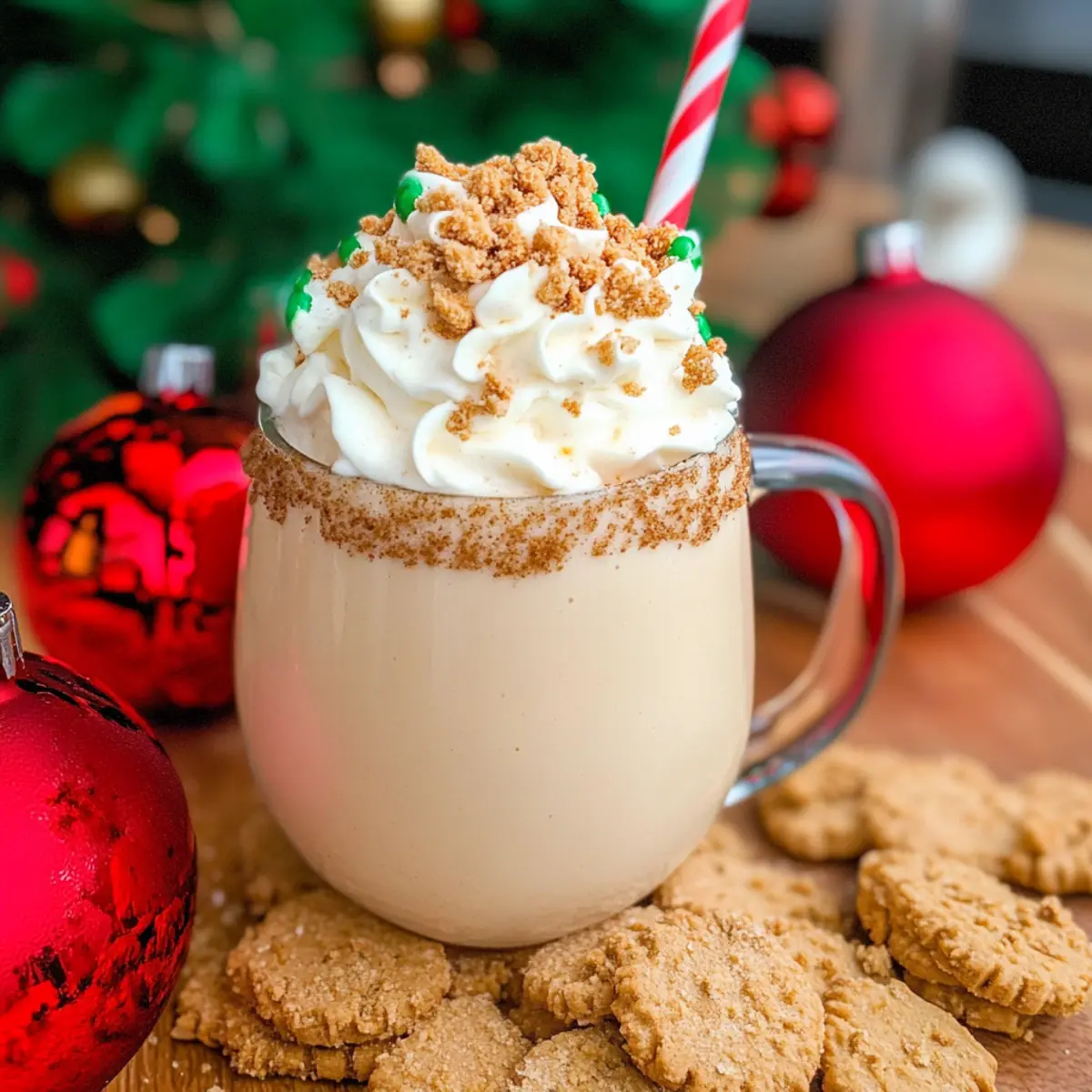 Luscious Eggnog Milkshake with a Whiskey Twist for Holidays