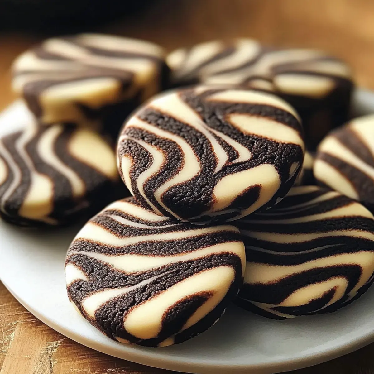 Zebra Cookies: Irresistible Chocolate-Vanilla Swirls to Love