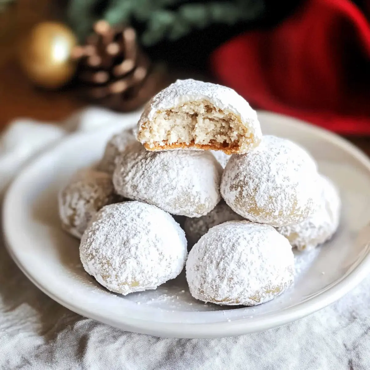 Cinnamon Cream Cheese Snowball Cookies to Spark Holiday Joy